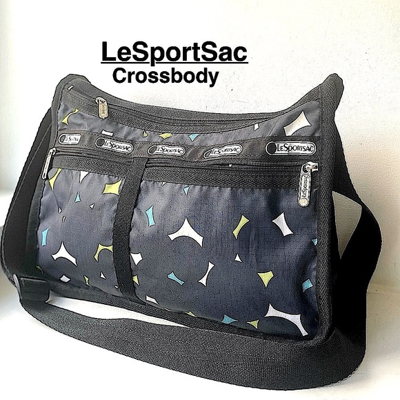 LeSportsac Black and Multicolor Crossbody Bag - Picture 1 of 16